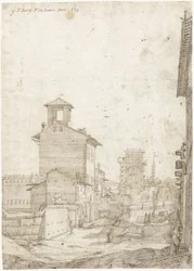 Widok z Via Panisperna do Santa Maria Maggiore w Rzymie