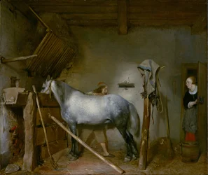 Koń w stajni, ok. 1652-54