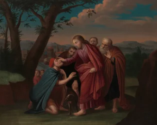 Chrystus uzdrawiający ślepca, ca. 1725-30.