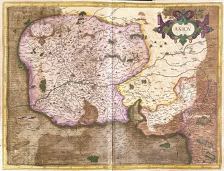 Anjou, kraje Loary, Francja (Grawerowanie