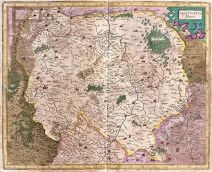 Region Bawarii i Dunaj, Niemcy (rycina