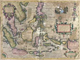 Indie Wschodnie z Borneo i Filipinami (grafika