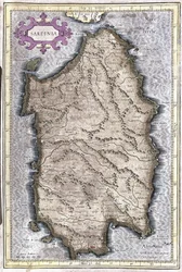Sardynia, Włochy (grawerowanie