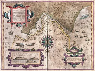 Cieśnina Magellana (grawerowanie