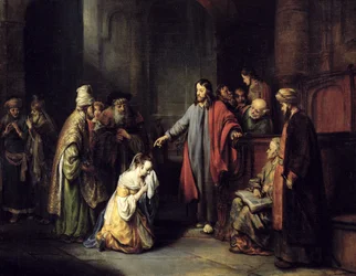 Chrystus i cudzołożnica, 1653