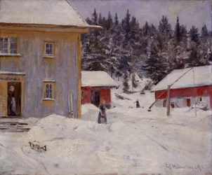 Podwórze na farmie Valler