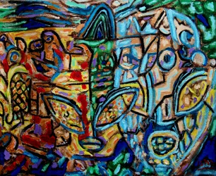 Alien Abstract, 2019 (olej na płótnie)
