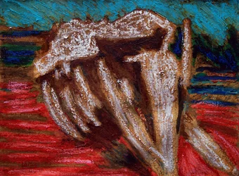 Szkielet wieloryba, 2019 (olej na płótnie)