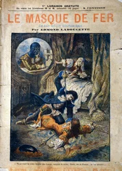 Le Masque de Fer, okładka powieści Edmonda Ladoucette, wydana w odcinkach pod koniec XIX wieku