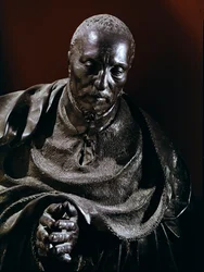 kard. René de Birague. Szczegół rzeźby z brązu