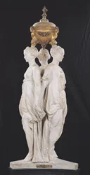 Trzy Gracje, pomnik nagrobny z sercem Henryka II (1519-59) 1559 (marmur)