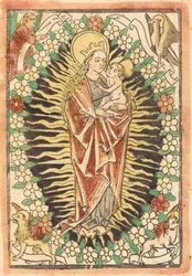 Madonna z Dzieciątkiem w różańcu