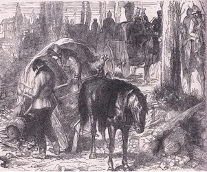 Podział, Cassells History of the War między Francją a Niemcami, opublikowany przez Cassell and Company Limited, c.1890 (lito)