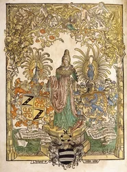 Alegoryczna figura Moguncji, 1486