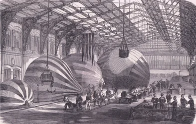 Manufaktura balonów, Cassells Historia wojny między Francją a Niemcami wydana przez Cassell and Company Limited, c.1890 (lito)