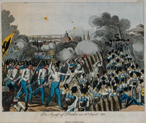 Bitwa pod Dreznem podczas wojny VI koalicji, 26-27 sierpnia 1813, ok. 1820