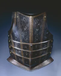 Napierśnik z napierśnika husarskiego, ok. 1580 (stal trawiona i złocona)