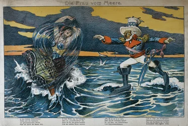 Karykatura z wojny hiszpańsko-amerykańskiej, 1898 r