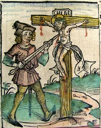 Chrystus Recrucified, opublikowany w Kronice Norymberskiej, 1493