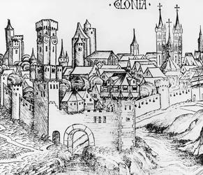 Kolonia, drzeworyt, Niemcy