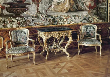 Konsola i dwa fotele, 1745