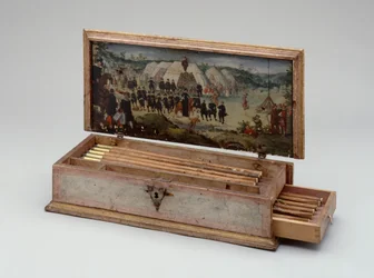 Pudełko na bełty do kuszy należące do księcia Otto von Hesse, 1615 (drewno malowane) (zob. też 312141-43)