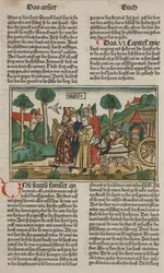 Dawid i Arka Przymierza, koniec XV w. (rękopis drzeworyt)