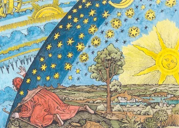 Fantastyczne przedstawienie Układu Słonecznego (późniejsze zabarwienie)