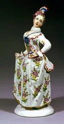 Figurka damy z Fuerstenbergu (porcelana)