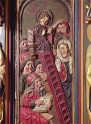 Jezus wśród lekarzy (drewno)
