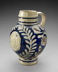 dzbanek, ok. 1689-1702 (kamionka glazurowana solą)