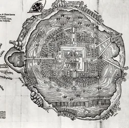 Mapa Tenochtitlan z 
