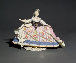 Miśnia figura kobiety (porcelana)