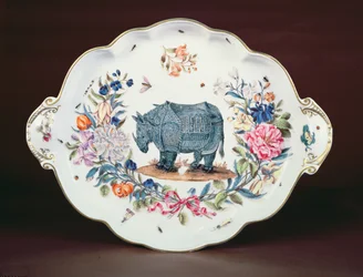 Stojak Miśnia na centralny element usługi Northumberland, c.1745 (porcelana)
