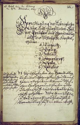 Memorandum sporządzone przez kanclerza Uniwersytetu w Halle, wyrażające zgodę na aneksję Śląska, 19 listopada 1740