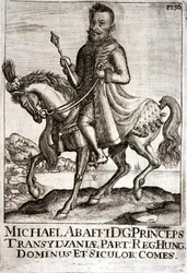 Michael Apafi (1632-90) Książę Transylwanii, ilustracja z książki o kampaniach osmańskich w Europie, grawerowana przez Paula Fursta (ok. 1605-66)