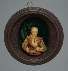 Portret miniaturowy, ok. 1600 (szkło, jedwab i drewno)