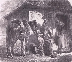 Do wojny, Cassells History of the War between France and Germany wydana przez Cassell and Company Limited, c.1890 (litografia)
