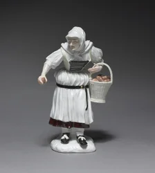 Chłopka, producent Fabryka Porcelany Miśni, Niemcy, model Johann Joachim Kändler