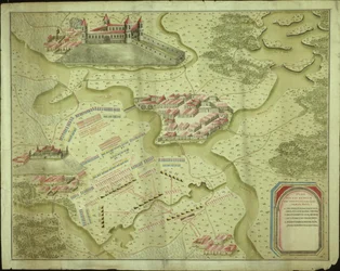 Plan bitwy pod Mollwitz 10 kwietnia 1741