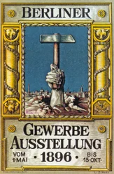 Plakat do wystawy przemysłowej w Berlinie, Niemcy, 1896