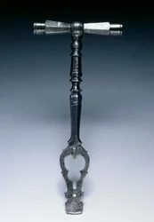 Klucz do pistoletu blokującego koła, ok. 1600-25 (stal)