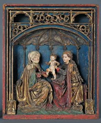Św. Anna, Maria i Dzieciątko (Anna Selbdrift) Górny Ren, ok. 1515 (drewno polichromowane i złocone)