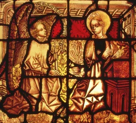 Witraż przedstawiający Zwiastowanie, niemiecki, ok.1450