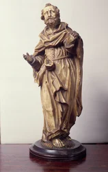 Statuetka Świętego, Dolny Ren (alabaster)