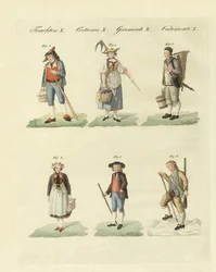 Sukienki szwajcarskie (kolorowy grawer)