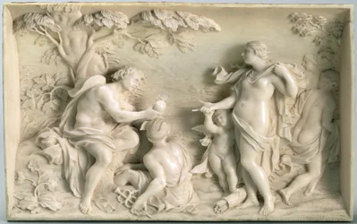 Sąd Paryski, koniec XVII w. (marmur)