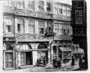 Dom Rotszyldów w getcie, Frankfurt (rycina)
