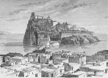 Zamek wulkanicznej wyspy Ischia