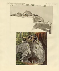 Jaskinia Gaillenreuth (kolorowy grawerunek)